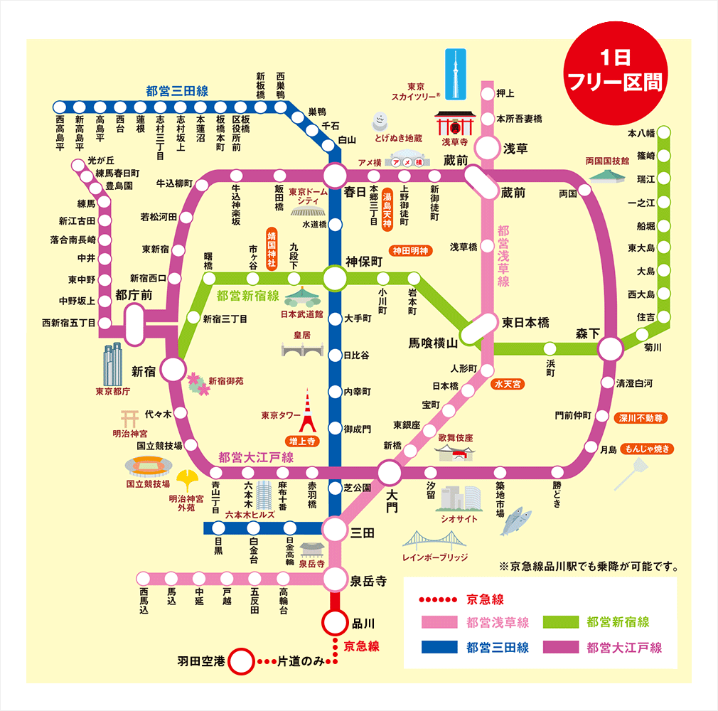 お得なきっぷ 羽田空港から東京都心の移動は東京トラベル1dayパスのコスパが高い